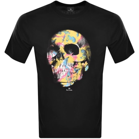 Product Image for PS By Paul Smith Skull Slim Fit T Shirt Black