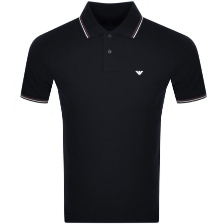 Product Image for Emporio Armani Short Sleeved Polo T Shirt Navy