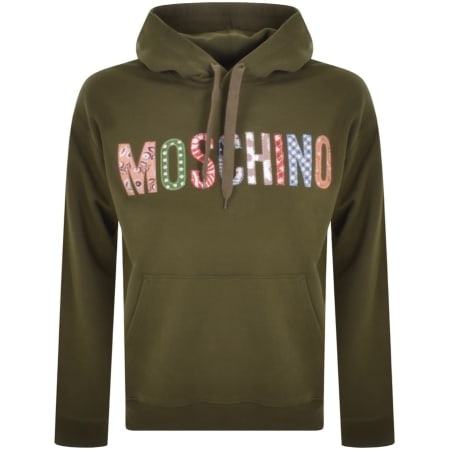 Product Image for Moschino Fantasy Logo Hoodie Khaki