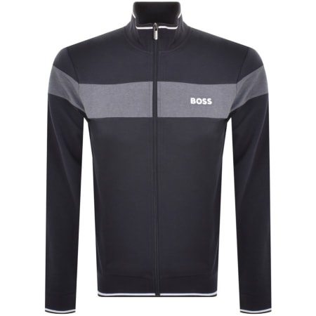 Product Image for BOSS Full Zip Tracksuit Jacket Navy