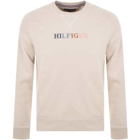 Product Image for Tommy Hilfiger Logo Sweatshirt Beige