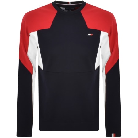 Product Image for Tommy Hilfiger Logo Coloublock Sweatshirt Navy
