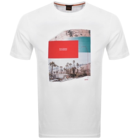 Product Image for BOSS Collage T Shirt White