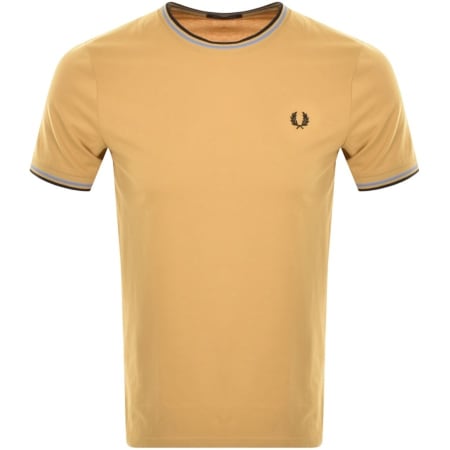 Product Image for Fred Perry Twin Tipped T Shirt Brown