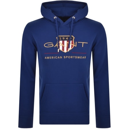 Product Image for Gant D1 Archive Shield Hoodie Blue