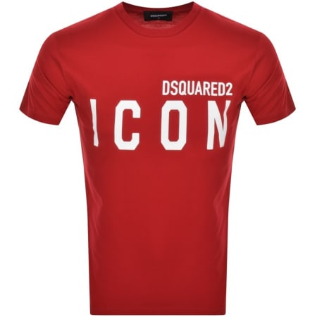 Product Image for DSQUARED2 Logo Short Sleeved T Shirt Red
