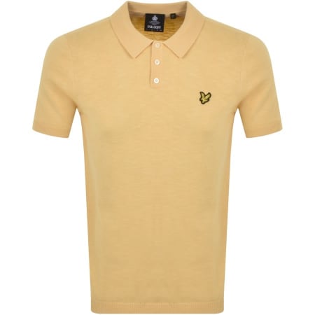 Product Image for Lyle And Scott Knit Polo T Shirt Yellow