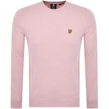 Product Image for Lyle And Scott Crew Neck Merino Knit Jumper Pink