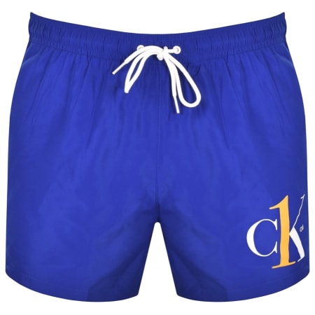 Product Image for Calvin Klein Logo Swim Shorts Blue