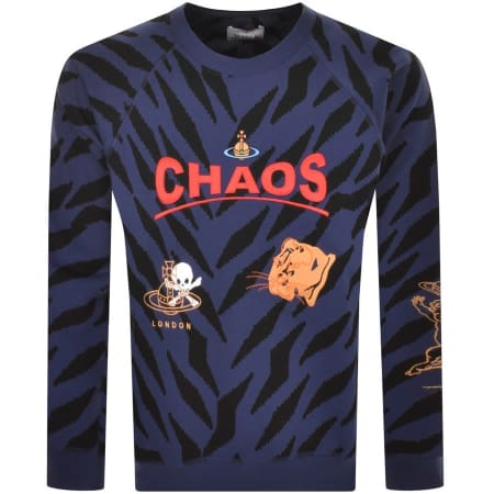 Product Image for Vivienne Westwood Chaos Raglan Sweatshirt Blue