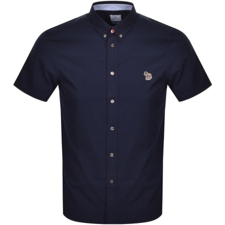 Product Image for PS By Paul Smith Zebra Short Sleeved Shirt Navy