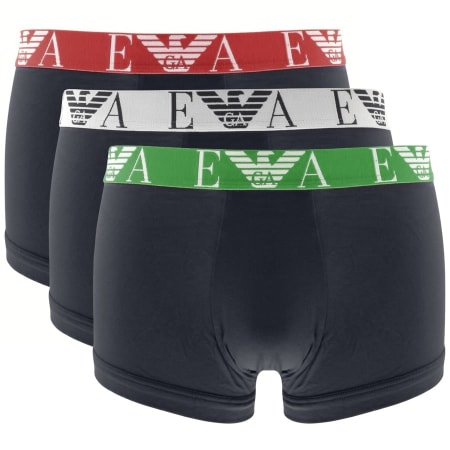 Product Image for Emporio Armani Underwear 3 Pack Boxer Trunks Navy