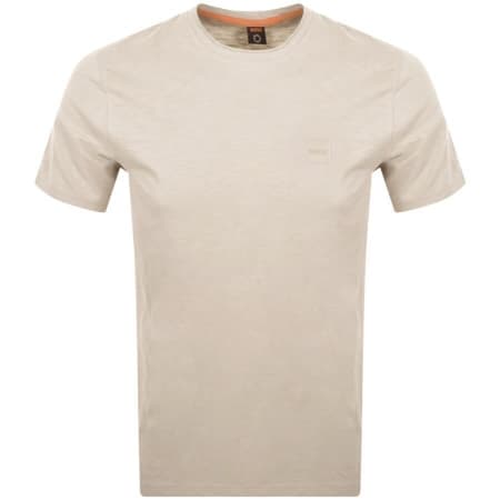 Product Image for BOSS Tegood Logo T Shirt Cream