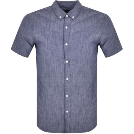Product Image for Superdry Linen Short Sleeved Shirt Navy