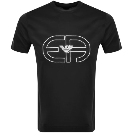 Product Image for Emporio Armani Crew Neck Logo T Shirt Black