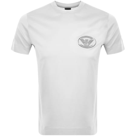 Product Image for Emporio Armani Crew Neck Logo T Shirt White