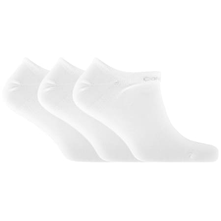 Product Image for Calvin Klein Three Pack Trainer Socks White