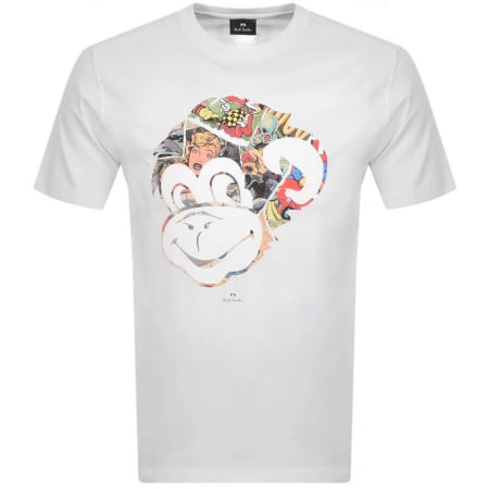 Product Image for PS By Paul Smith Monkey Slim Fit T Shirt White