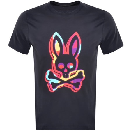 Product Image for Psycho Bunny Binns Logo T Shirt Navy