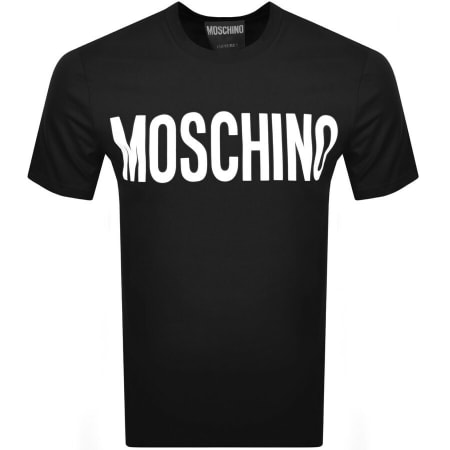 Product Image for Moschino Short Sleeve Logo T Shirt Black