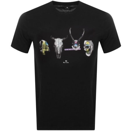 Product Image for PS By Paul Smith Skull Slim Fit T Shirt Black