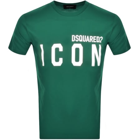 Product Image for DSQUARED2 Logo Short Sleeved T Shirt Green