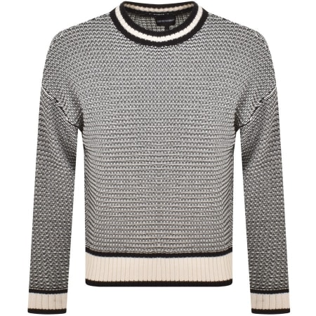 Product Image for Emporio Armani Knit Logo Sweatshirt Off White