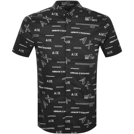 Product Image for Armani Exchange Short Sleeve Logo Shirt Black