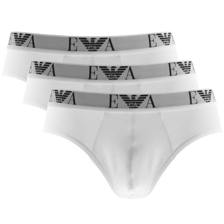 Product Image for Emporio Armani Underwear 3 Pack Boxer Briefs White