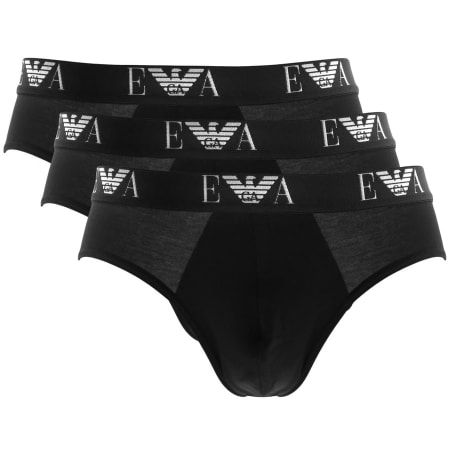 Product Image for Emporio Armani 3 Pack Boxer Briefs Black