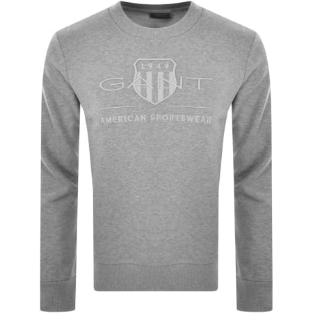 Product Image for Gant Shield Logo Sweatshirt Grey