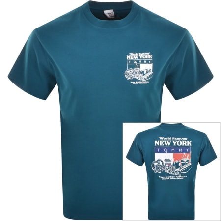 Product Image for Tommy Jeans Finest Food Logo T Shirt Blue