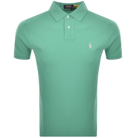 Product Image for Ralph Lauren Custom Slim Polo T Shirt Green