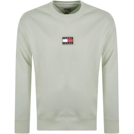 Product Image for Tommy Jeans Logo Badge Sweatshirt Green