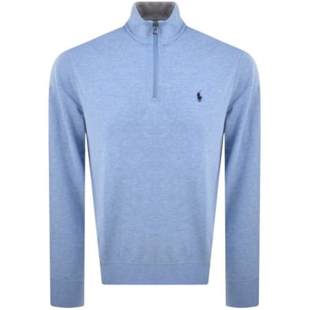 Product Image for Ralph Lauren Half Zip Sweatshirt Blue