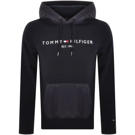 Product Image for Tommy Hilfiger Logo Hoodie Navy