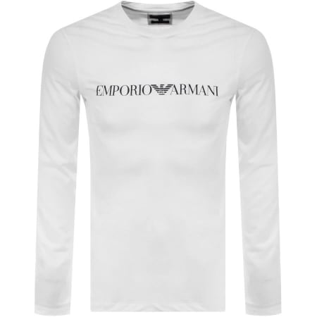 Product Image for Emporio Armani Long Sleeved T Shirt White