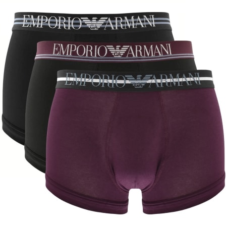 Product Image for Emporio Armani Underwear 3 Pack Boxer Trunks Black