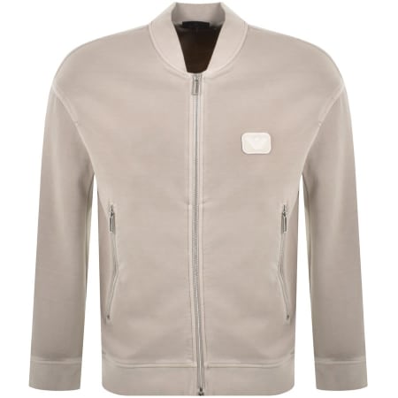 Product Image for Emporio Armani Full Zip Sweatshirt Beige