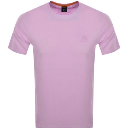 Product Image for BOSS Tales Logo T Shirt Pastel Purple