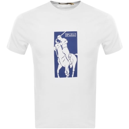 Product Image for Ralph Lauren Crew Neck Logo T Shirt White