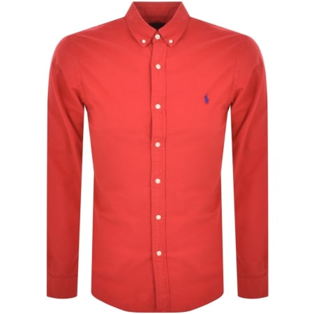Product Image for Ralph Lauren Long Sleeved Slim Fit Shirt Red