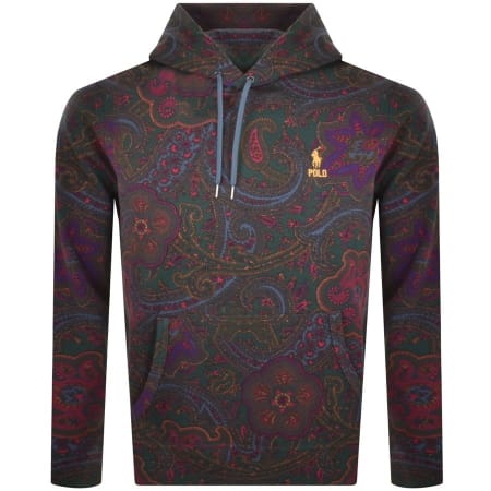 Product Image for Ralph Lauren Paisley Pullover Hoodie Green