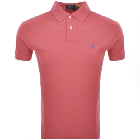 Product Image for Ralph Lauren Custom Slim Polo T Shirt Pink