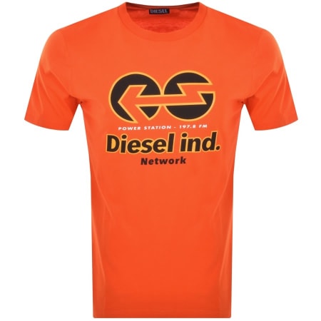 Product Image for Diesel T Just E18 Short Sleeved T Shirt Orange