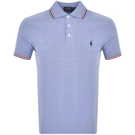 Product Image for Ralph Lauren Stretch Mesh Polo T Shirt Blue