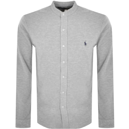 Product Image for Ralph Lauren Grandad Mesh Shirt Grey