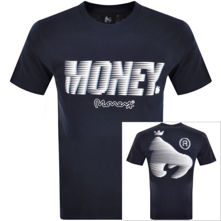 Product Image for Money Zoom Money Logo T Shirt Navy