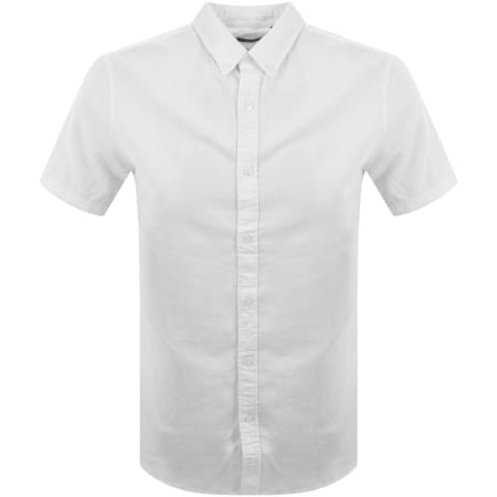 Product Image for Superdry Linen Short Sleeved Shirt White
