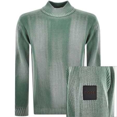 Product Image for BOSS Kosponsil Knit Jumper Green